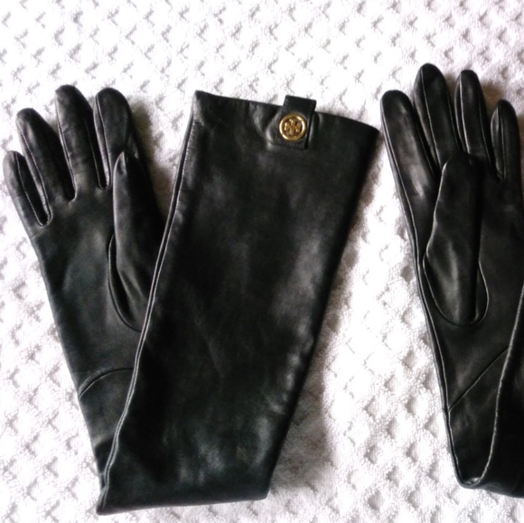 Tory Burch Accessories - Tory Burch Long Leather Gloves (Rare)